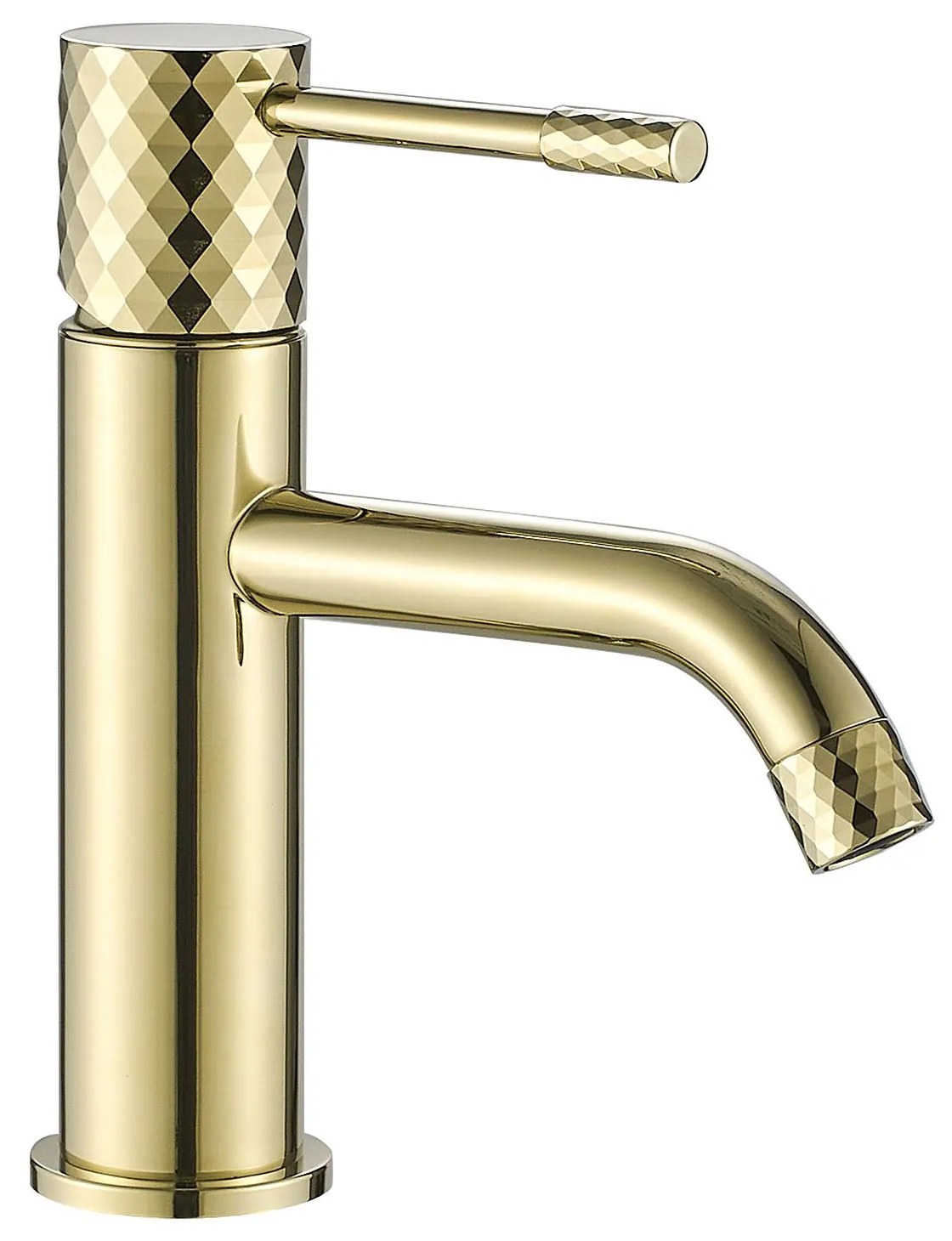 Rea Lungo Diamond, umývadlová batéria h-185, zlatá matná, REA-B8993