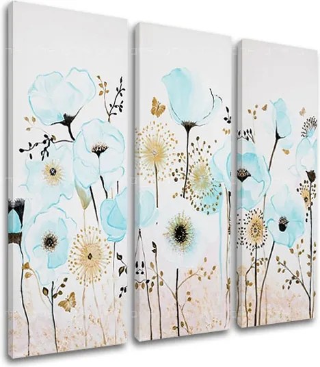 Obraz na plátne KVETY 3 dielny XOBDO147D3