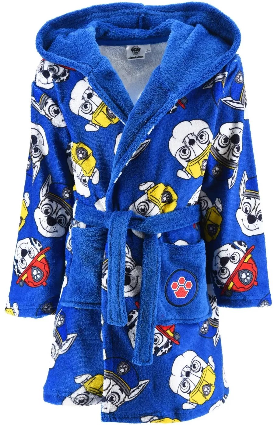 Chlapčenský fleece župan s kapucňou Labková patrola, EU 98