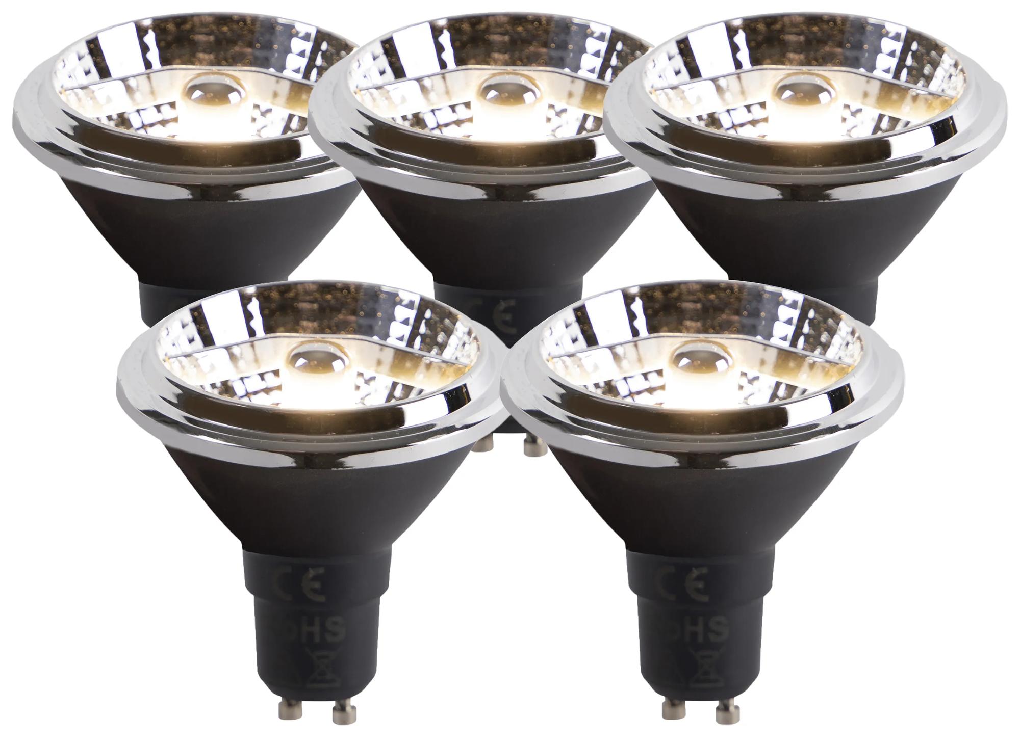 Sada 5 LED žiaroviek GU10 AR70 6W 380lm 3000K