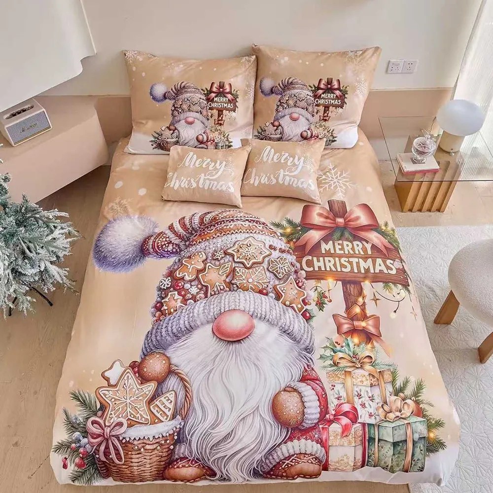 Obliečky Vianoce 2025 C Bavlna 3-dielna súprava