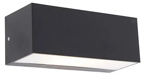 Moderná nástenná lampa čierna IP65 - Houks