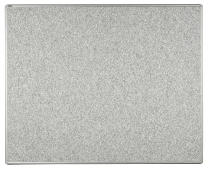 Textilná nástenka ekoTAB v hliníkovom ráme, 1500 x 1200 mm, sivá