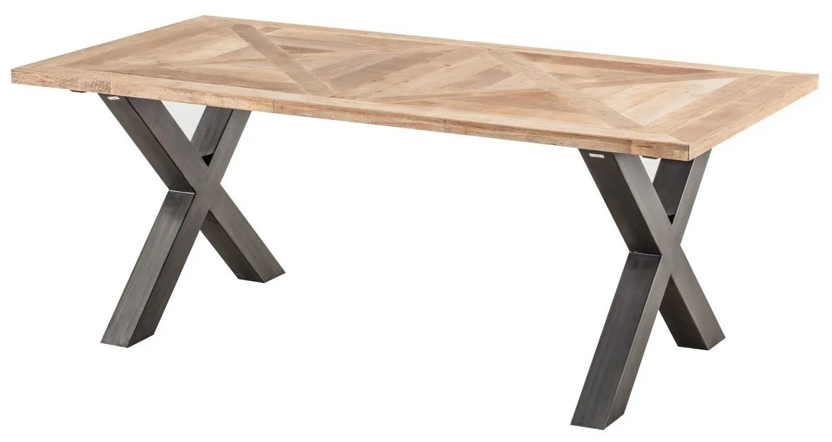Stôl Moscal 200 x 100 x 78 black&natural
