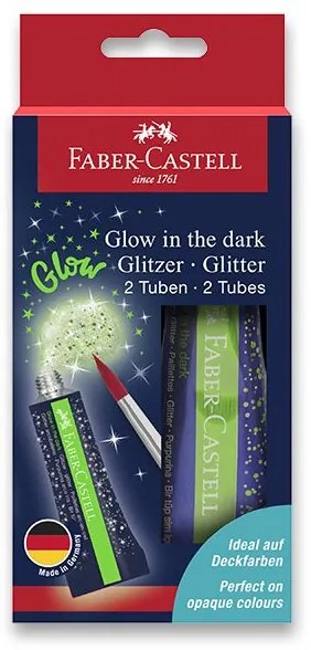 Trblietky Faber-Castell Glow in the dark 12 ml, 2 ks