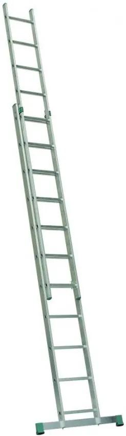 ALVE Rebrík hliníkový dvojdielny výsuvný 7209 PROFI EUROSTYL