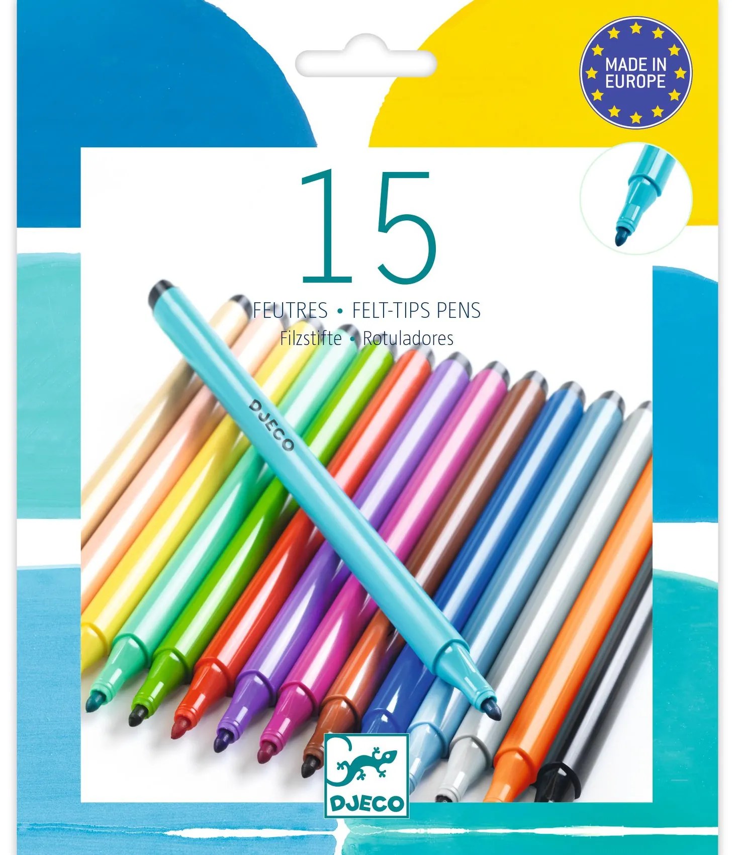 Súprava 15 farebných fixiek – exotické odtiene