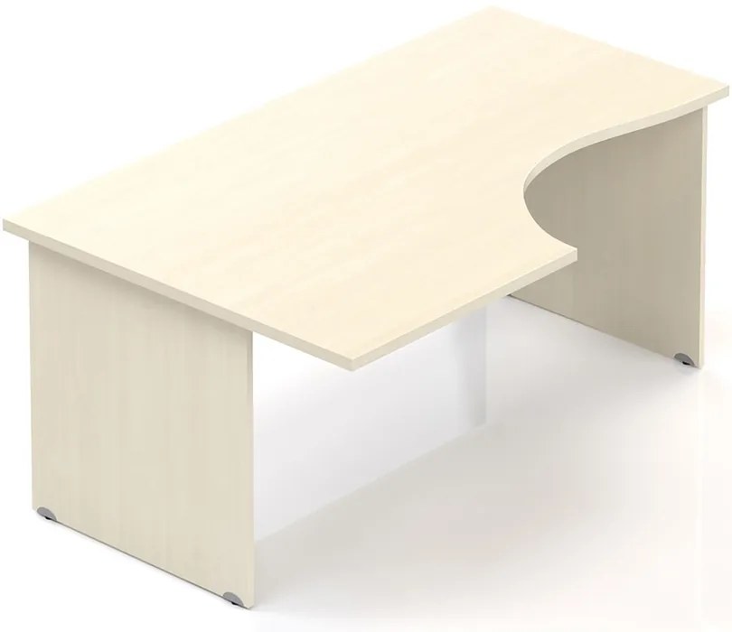 Ergonomický stôl Visio 160 x 100 cm, ľavý, javor