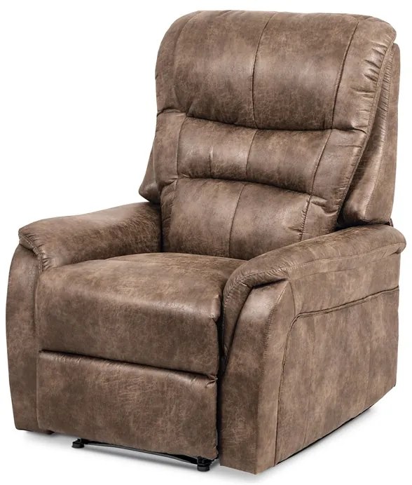 BONTEC Polohovacie kreslo, hnedá, látka vintage, TV-5053 COF3 Farba: Hnedá