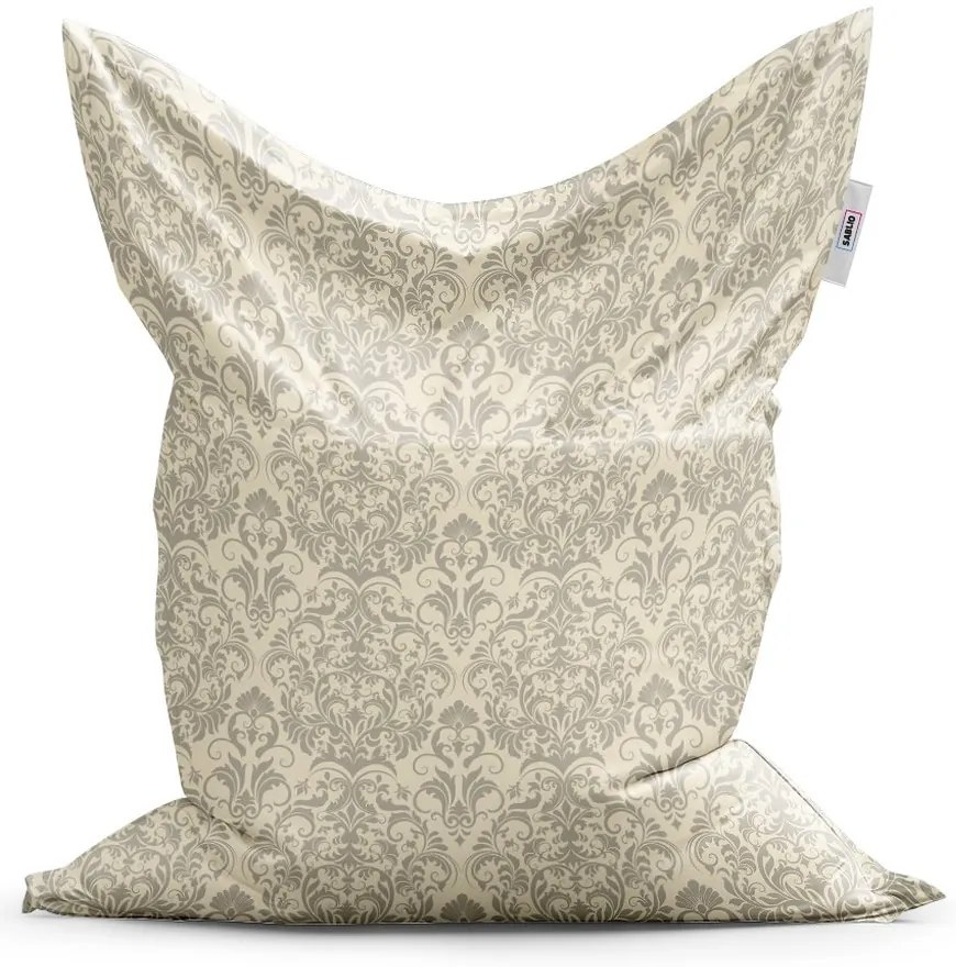 Sedací vak Classic vintage luxus - detský, krémová