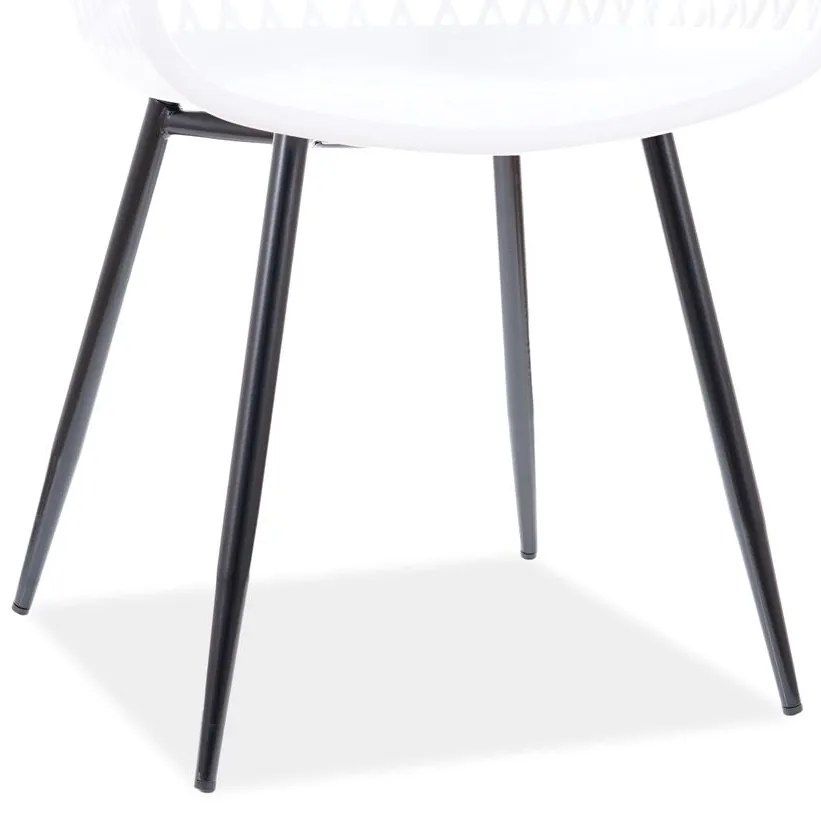 AKCIA Biela plastová stolička CORRAL B II. akosť