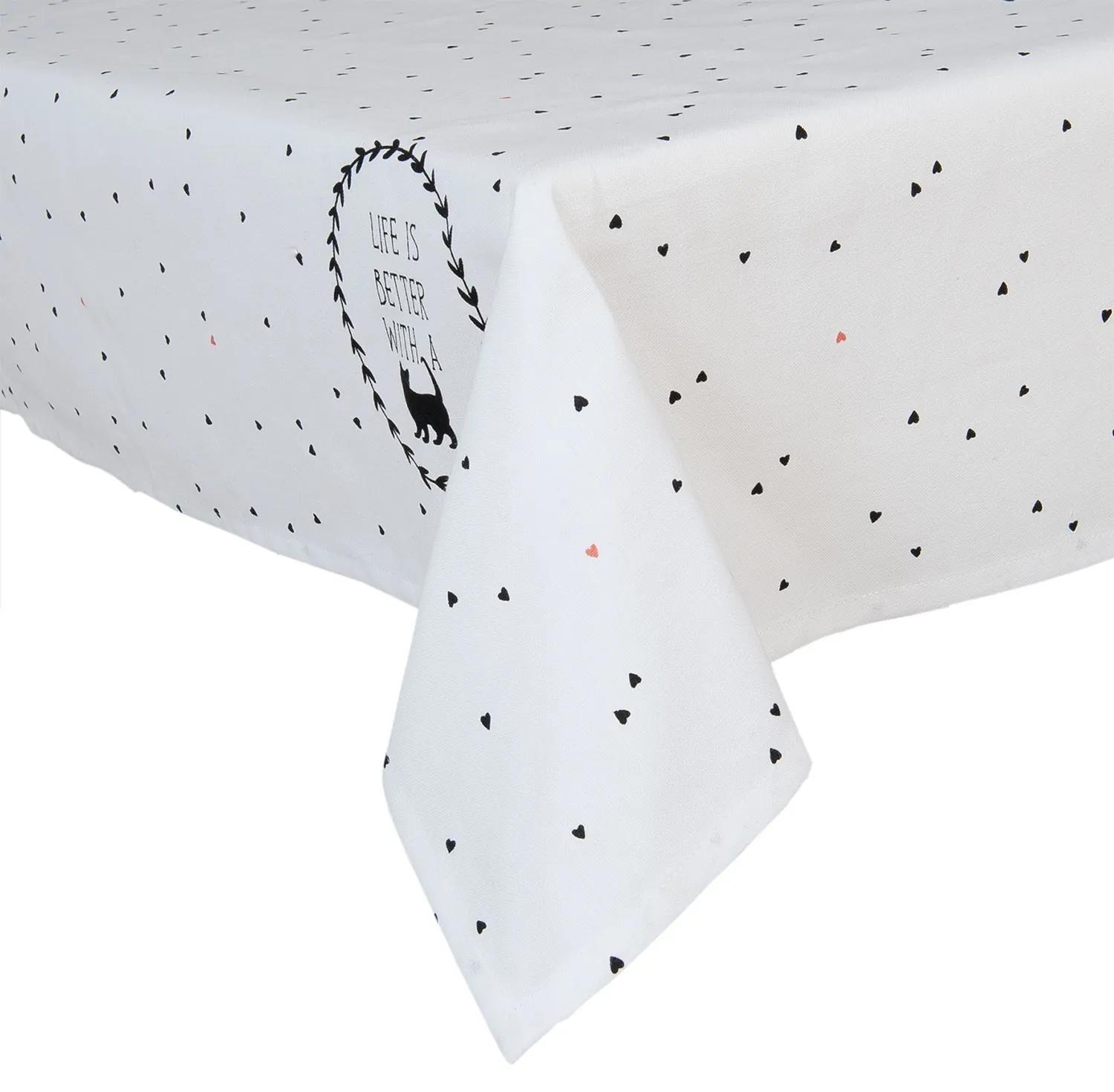 Obrus bielý Cat Lovers