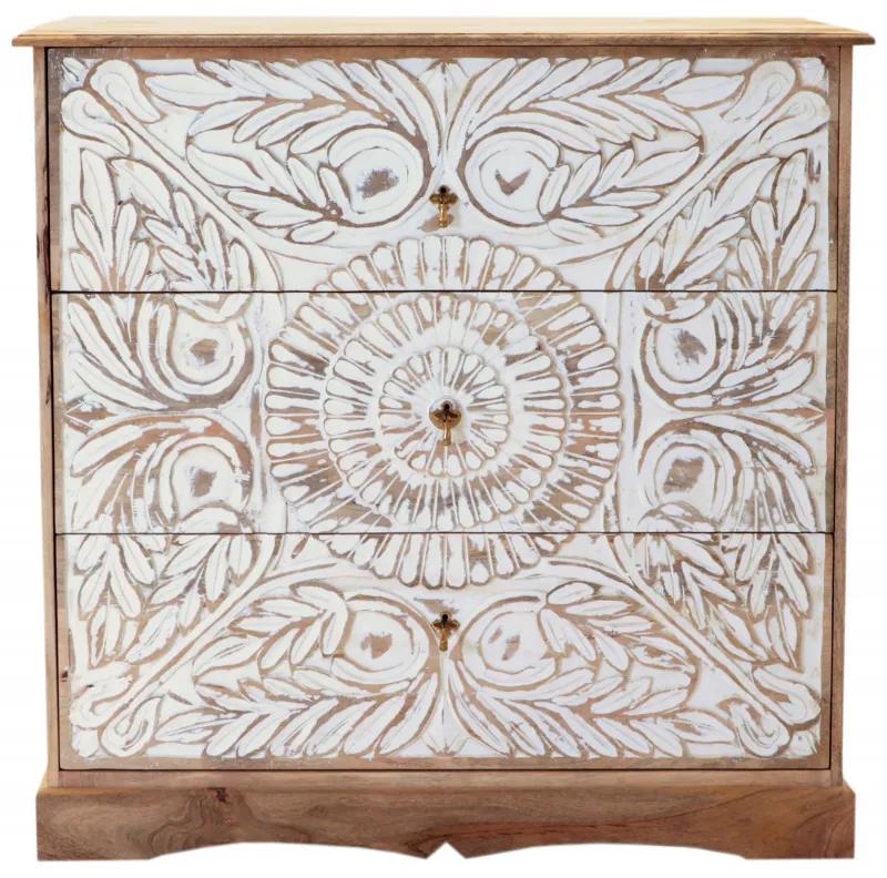 Komoda Sita 115x115x45 indický masív mango