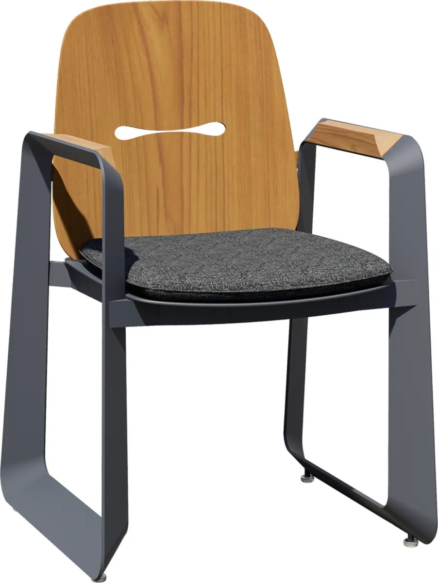 CH Záhradná hliníková stolička Thompson