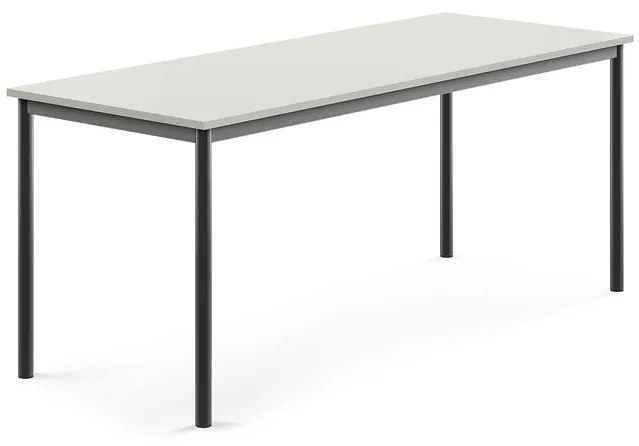 Stôl BORÅS, 1800x700x720 mm, laminát - šedá, antracit