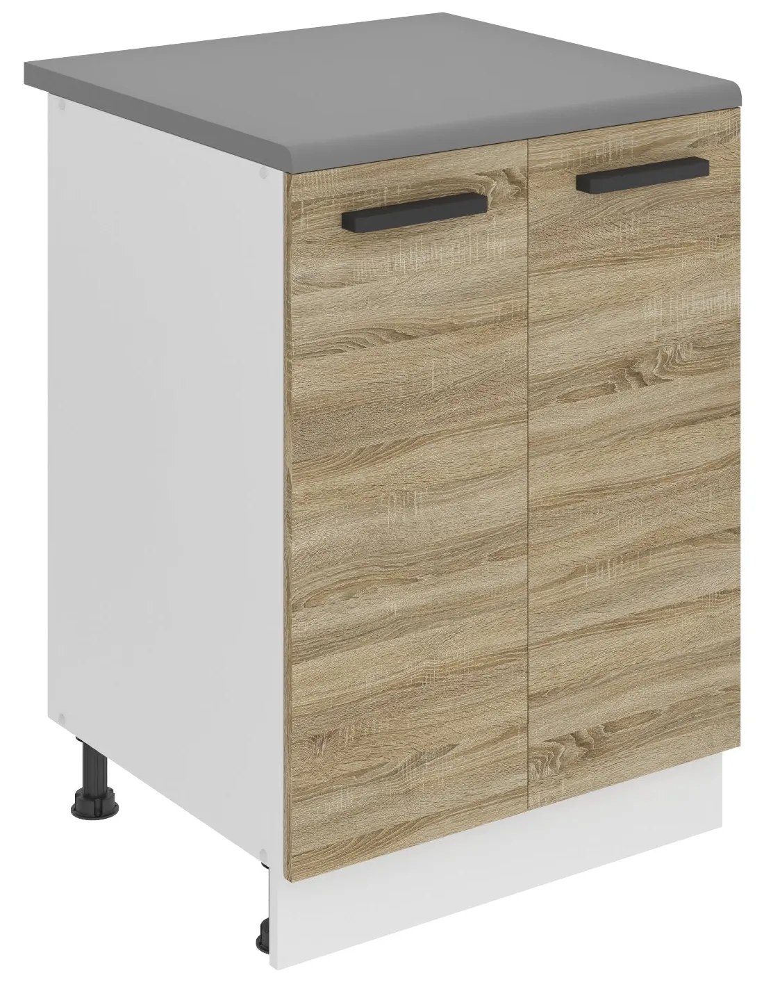 Kuchynská skrinka Belini Premium Full Version spodná 60 cm dub sonoma s pracovnou doskou