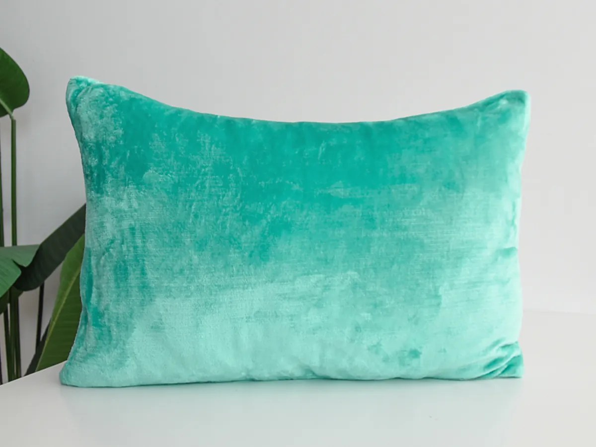 XPOSE® Mikroplyšová obliečka na vankúš - svetlo tyrkysová 50x70 cm