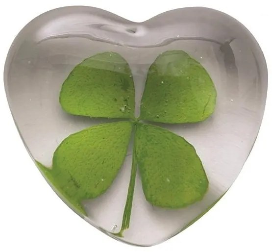 räder Sklenená dekorácia Heart with Clover