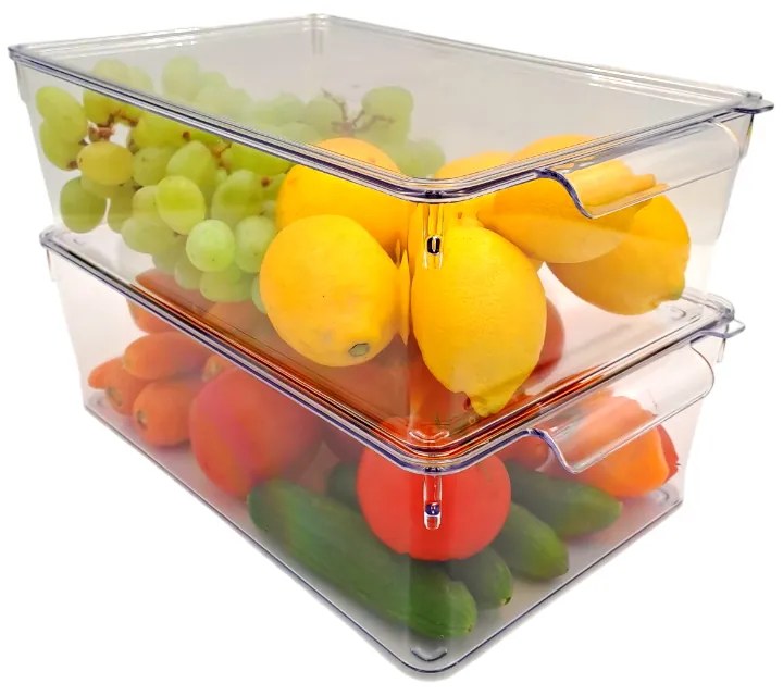 Organizér do chladničky s vekom, 32 x 20 x 10 cm UROVNEJTO