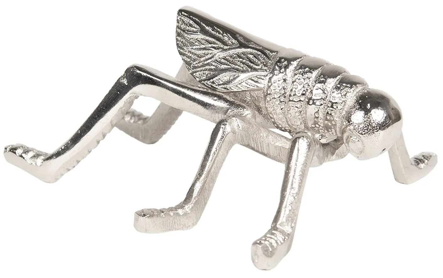 Strieborná dekoratívne soška kobylky - 17 * 12 * 6 cm