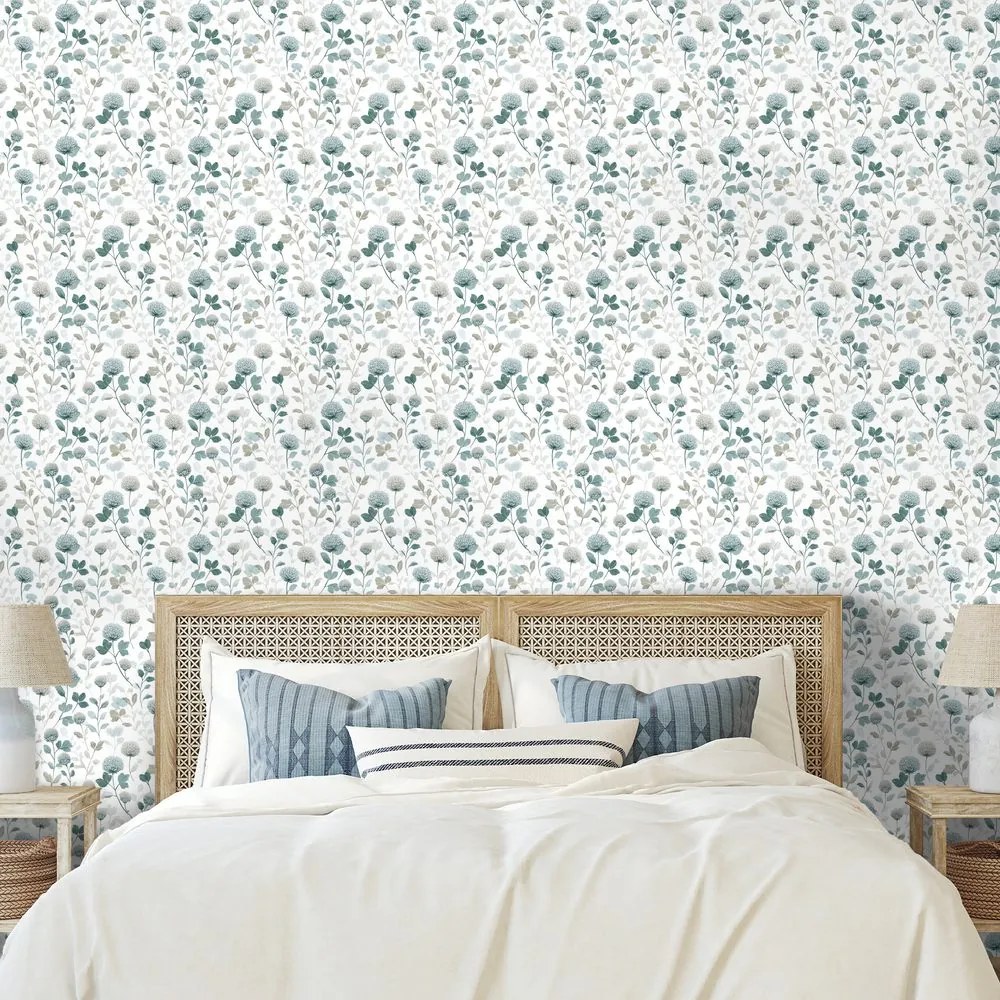 Samolepiaca tapeta jemné kvetinové vetvičky