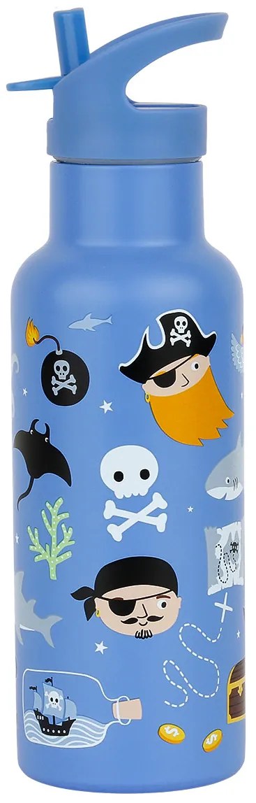 A Little Lovely Company - antikorová fľaša na pitie, 500 ml - piráti