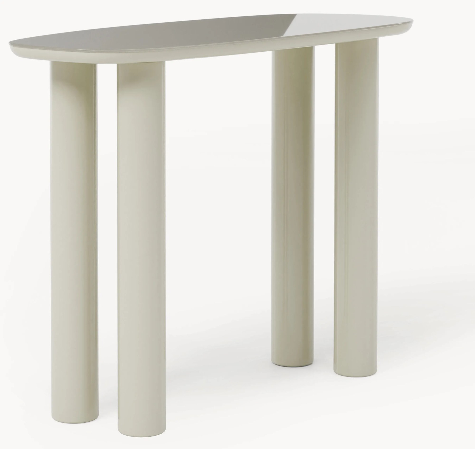 Konzolový stolík so sklenenou doskou Beni