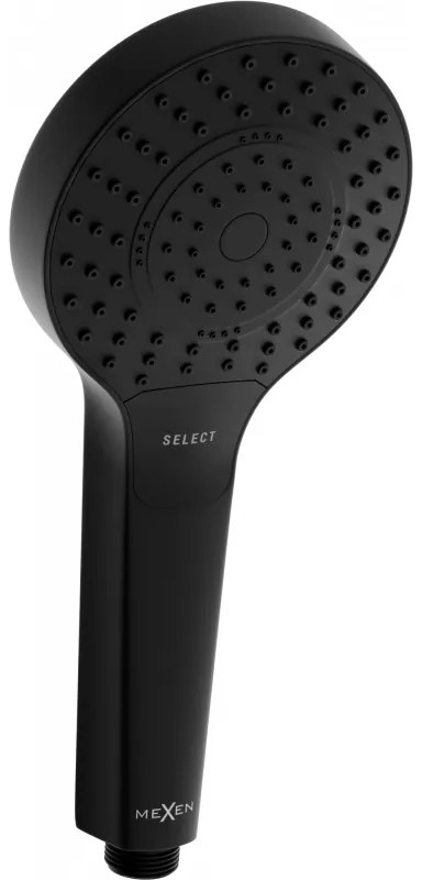 Mexen príslušenstvo - hlavica ručnej sprchy Oval R-05, 3-funkcie, čierna, 79505-70