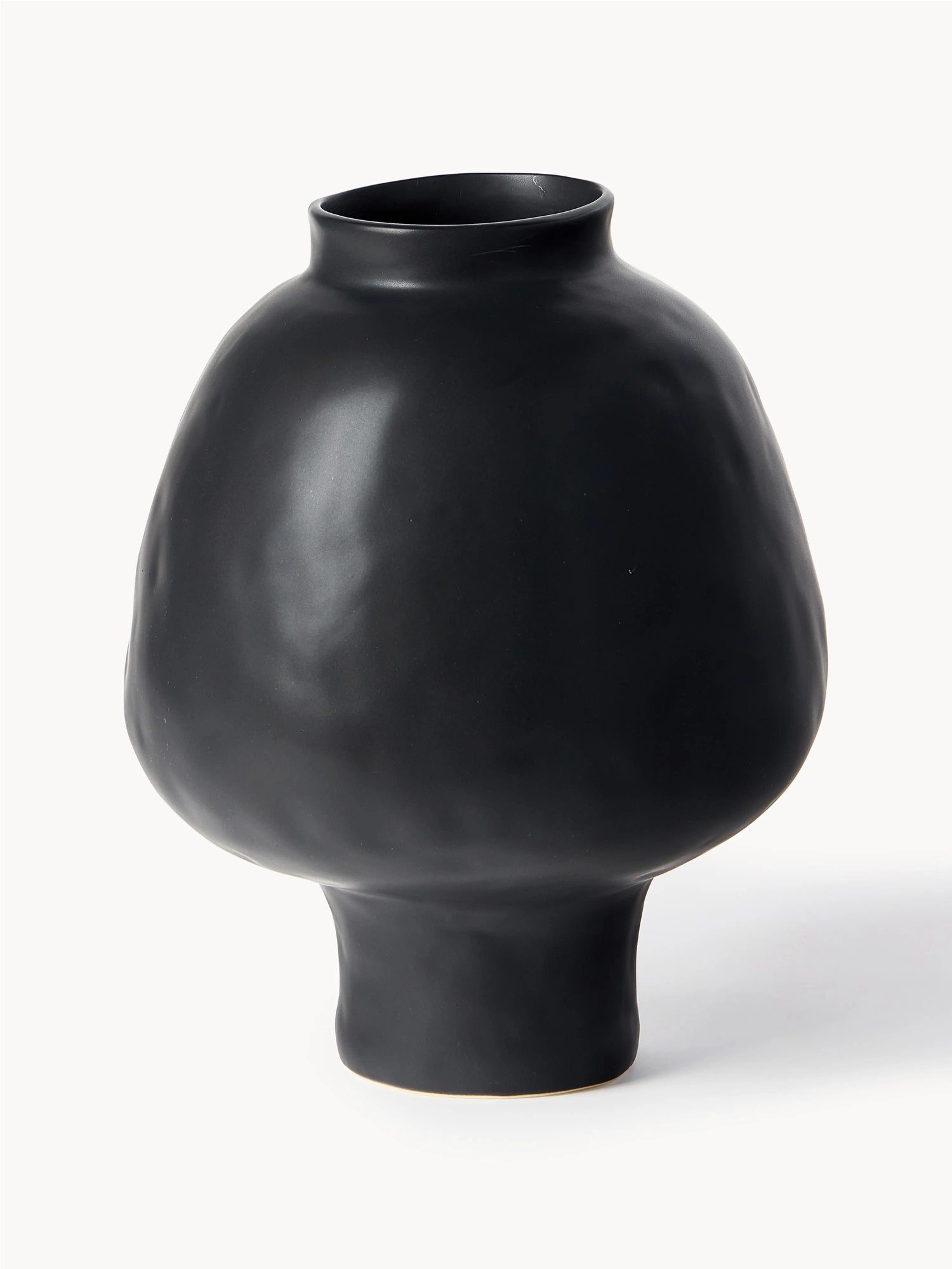 Ručne vyrobená váza z kameniny Saki, V 32 cm