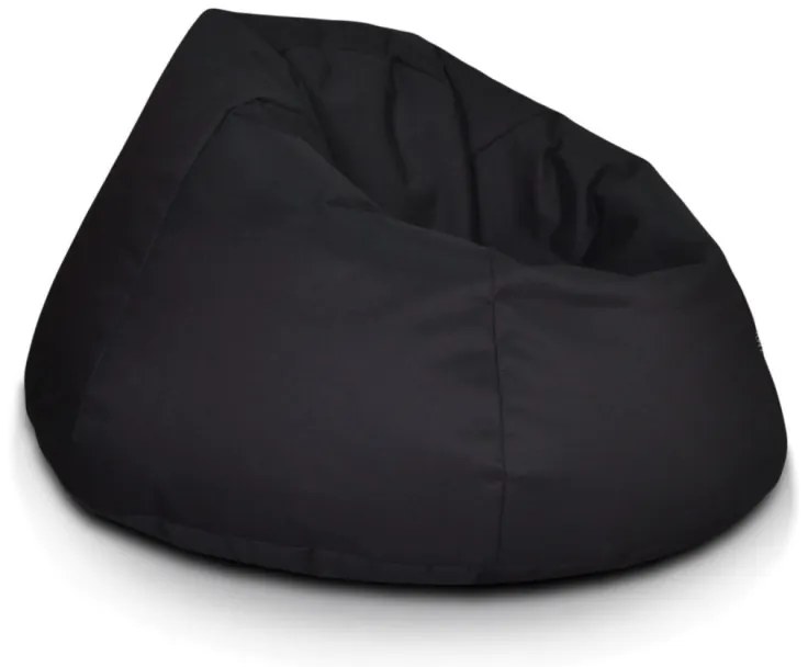 INTERMEDIC SK - Sedací vak Relax 110x70 cm | kreslo na oddych z ekokože alebo polyesteru, 300 l Farba: NC14 - Čierna (Polyester)