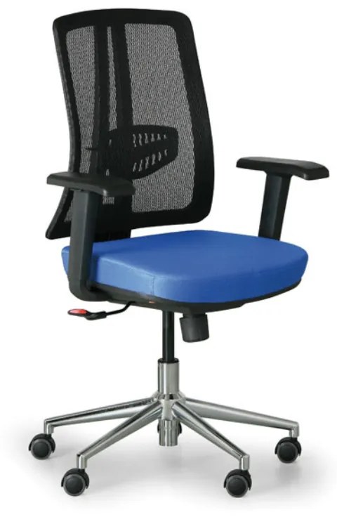 Kancelárska stolička HUMAN, čierna/modrá