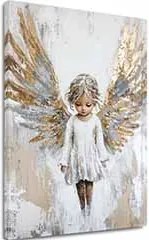Obrazy anjelov Strážca detí | 100% originál domaľovaný akrylom