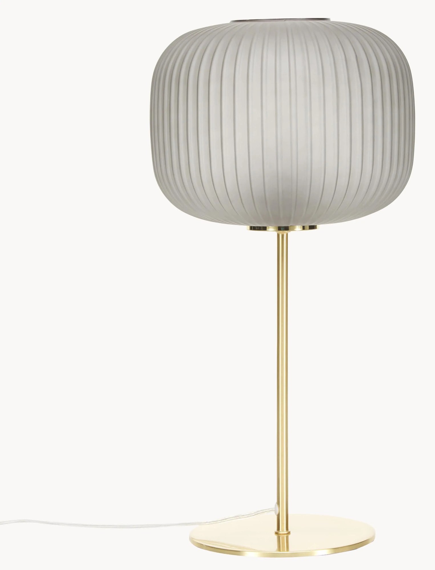 Veľká stolová lampa so skleneným tienidlom Sober