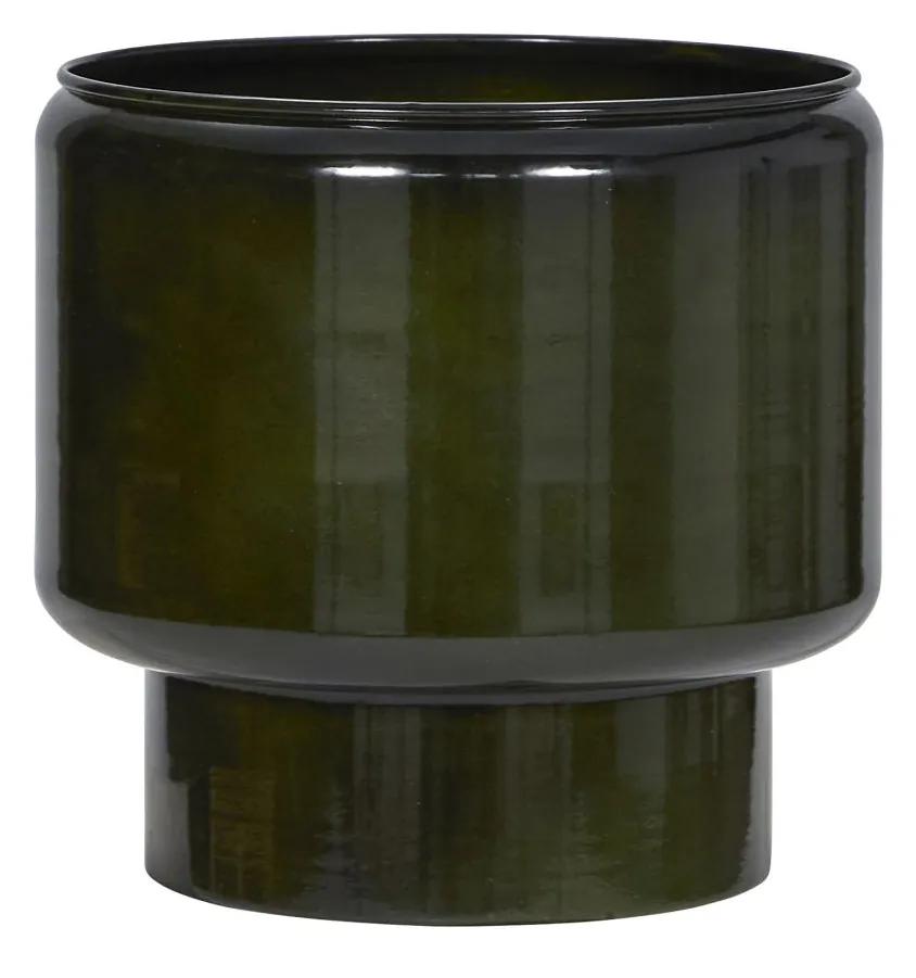 House Doctor Plechový obal na kvetiny Pile Green Menší