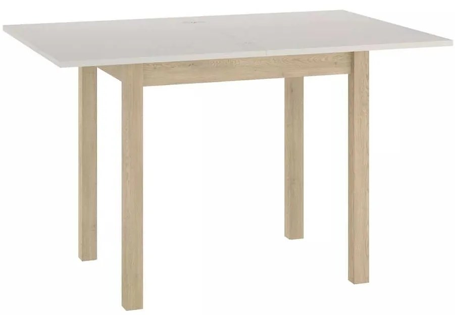 Jedálenský stôl Flip, krémová / dub cremona