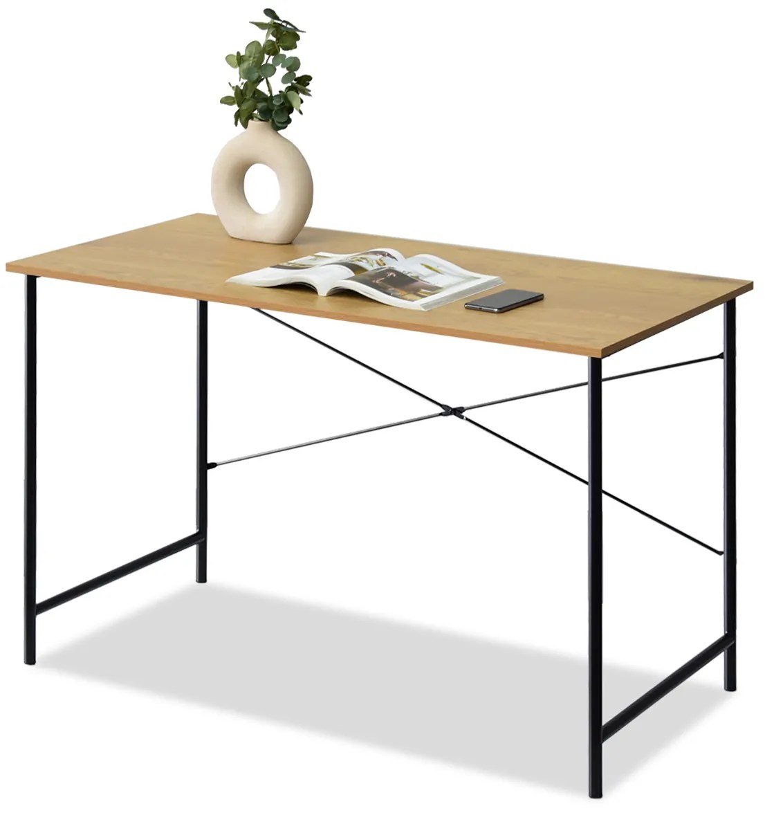 PC stolík Almasa A1 (dub + čierna). Akcia -23%. Vlastná spoľahlivá doprava až k Vám domov. 1109723