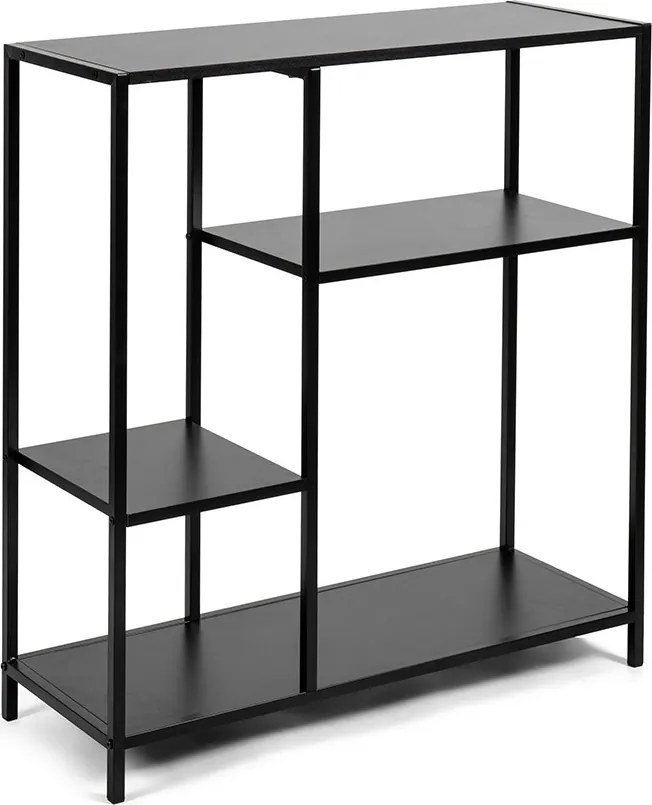 Noela Knižnica regál ARCANA 86x80 čierna