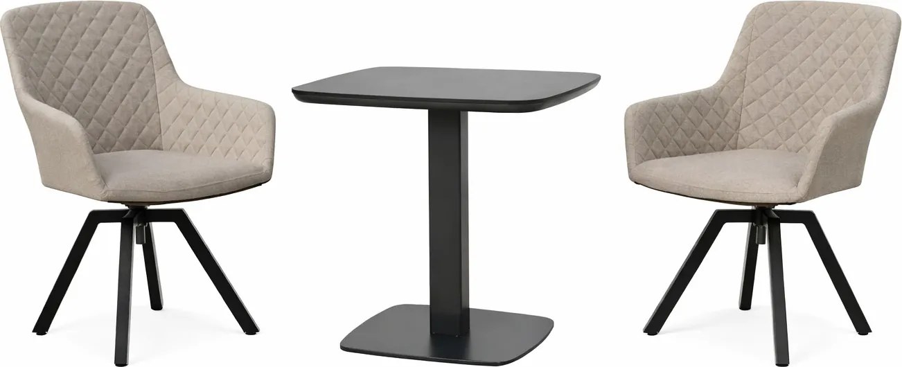 Doppler PICASO PARIS LIKA-TEX® otočné mocca - záhradná súprava 2+1