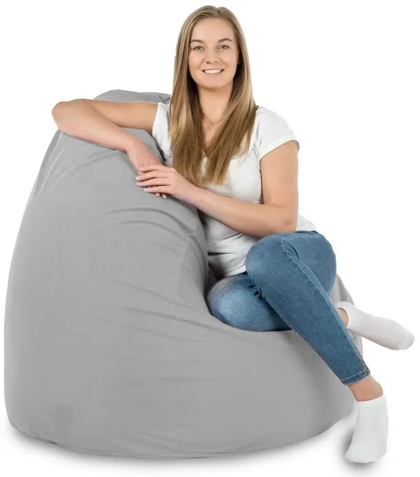 INTERMEDIC SK Sedací vak Bag Sako XXL Plyš Farba: 19. Sv. sivý