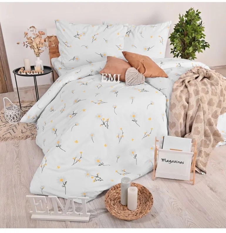 Obliečky bavlnené Sedmokrásky EMI, Štandardný set jednolôžko obsahuje 1x 140x200 + 1x 70x90