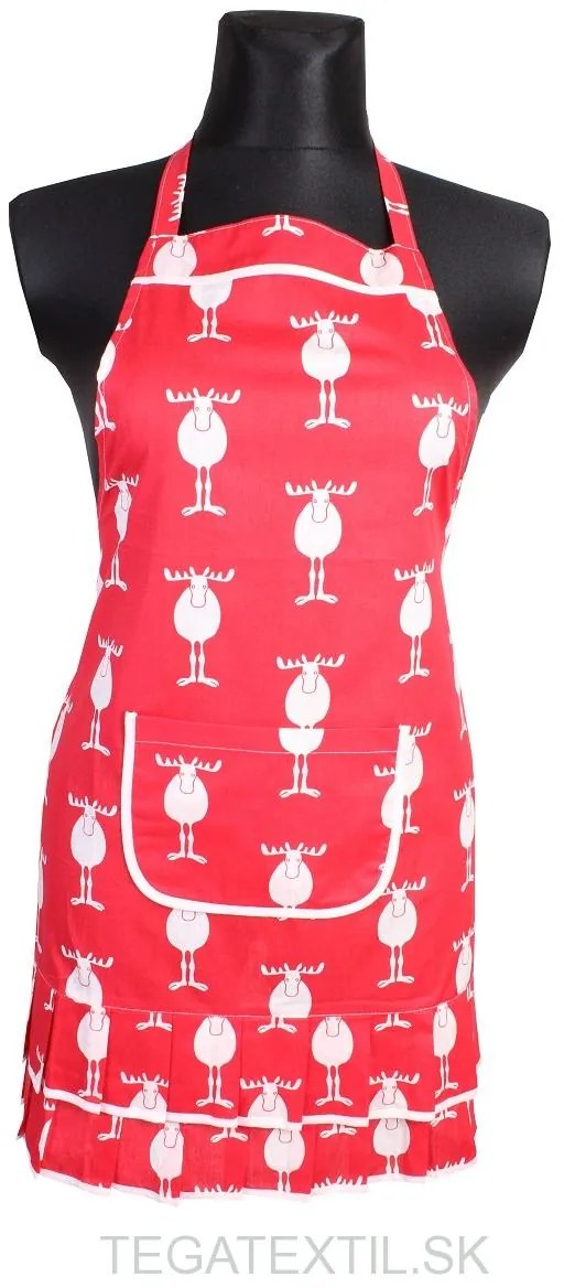 Zástera na traky bavlnená Vianočná sobiky