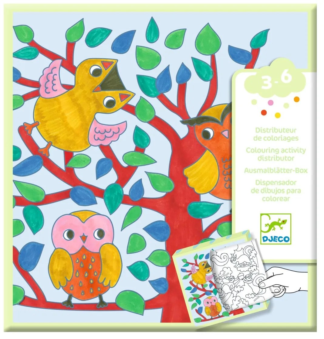 Maľovanky a hry v krabičke - Les