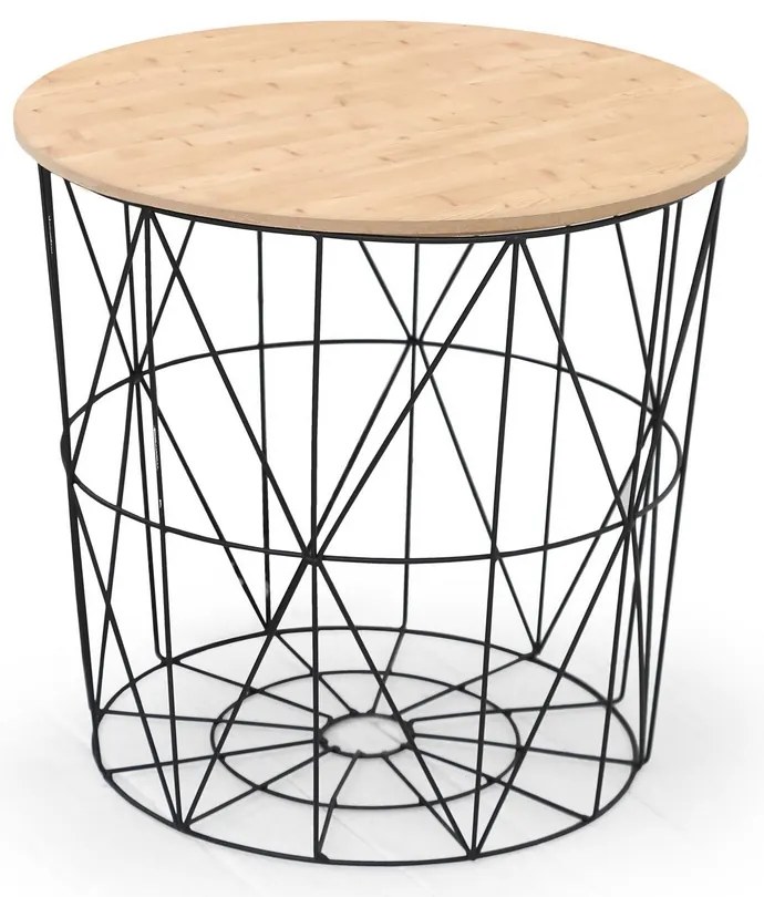 Konferenčný stolík Mariffa II, smrek / čierna