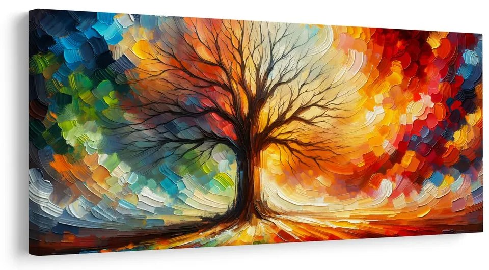 Obraz farebný strom života snov