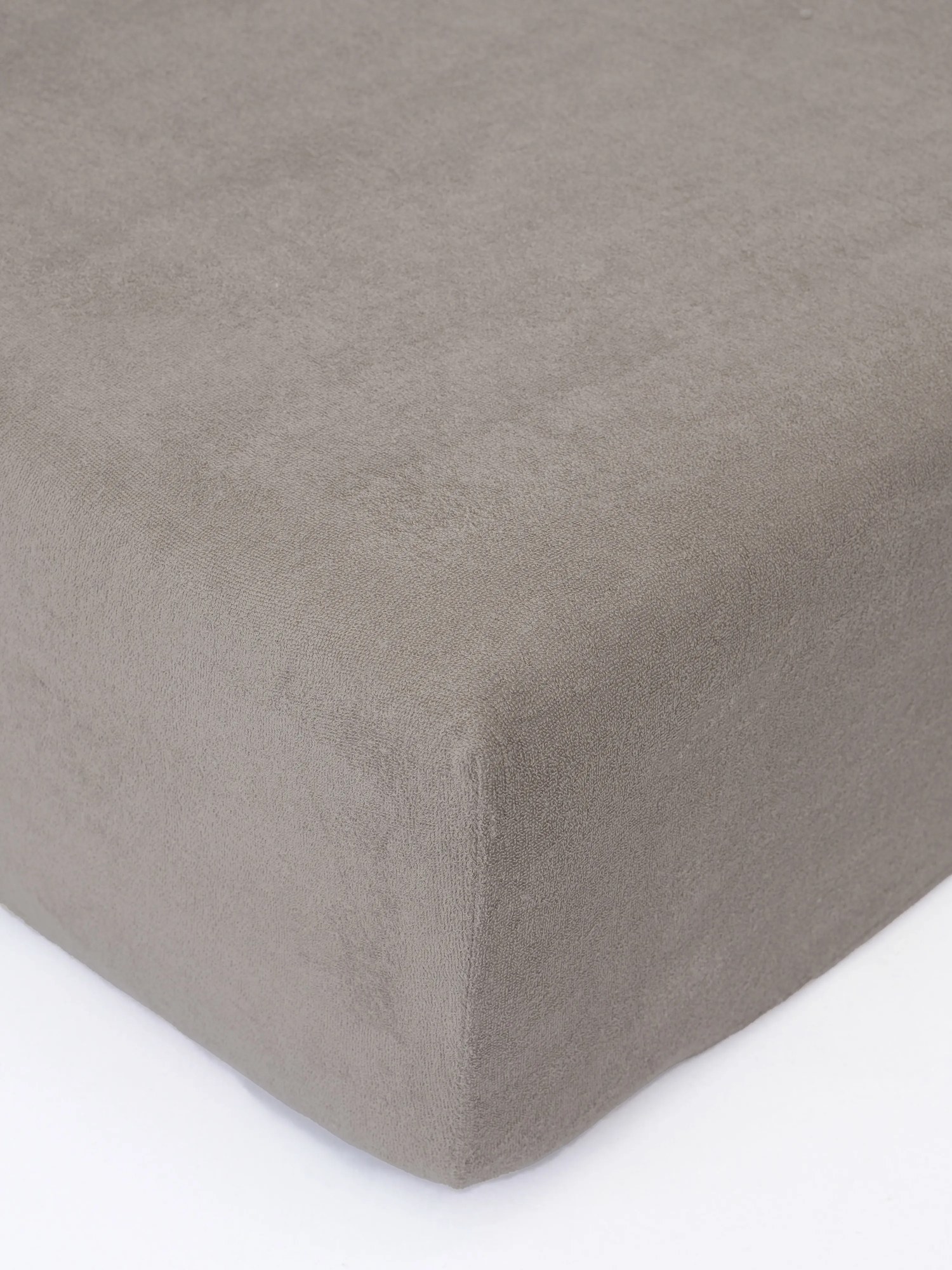 Froté plachta do postieľky 60 × 120 cm - sivohnedá