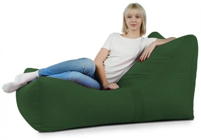 Sedací vak Atény Plyš Farba: Tm. zelený