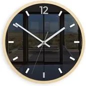 Moderné nástenné hodiny Grafit Sivá