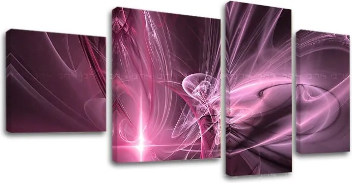 Obraz na plátne 4 dielny ABSTRAKT AB046E40