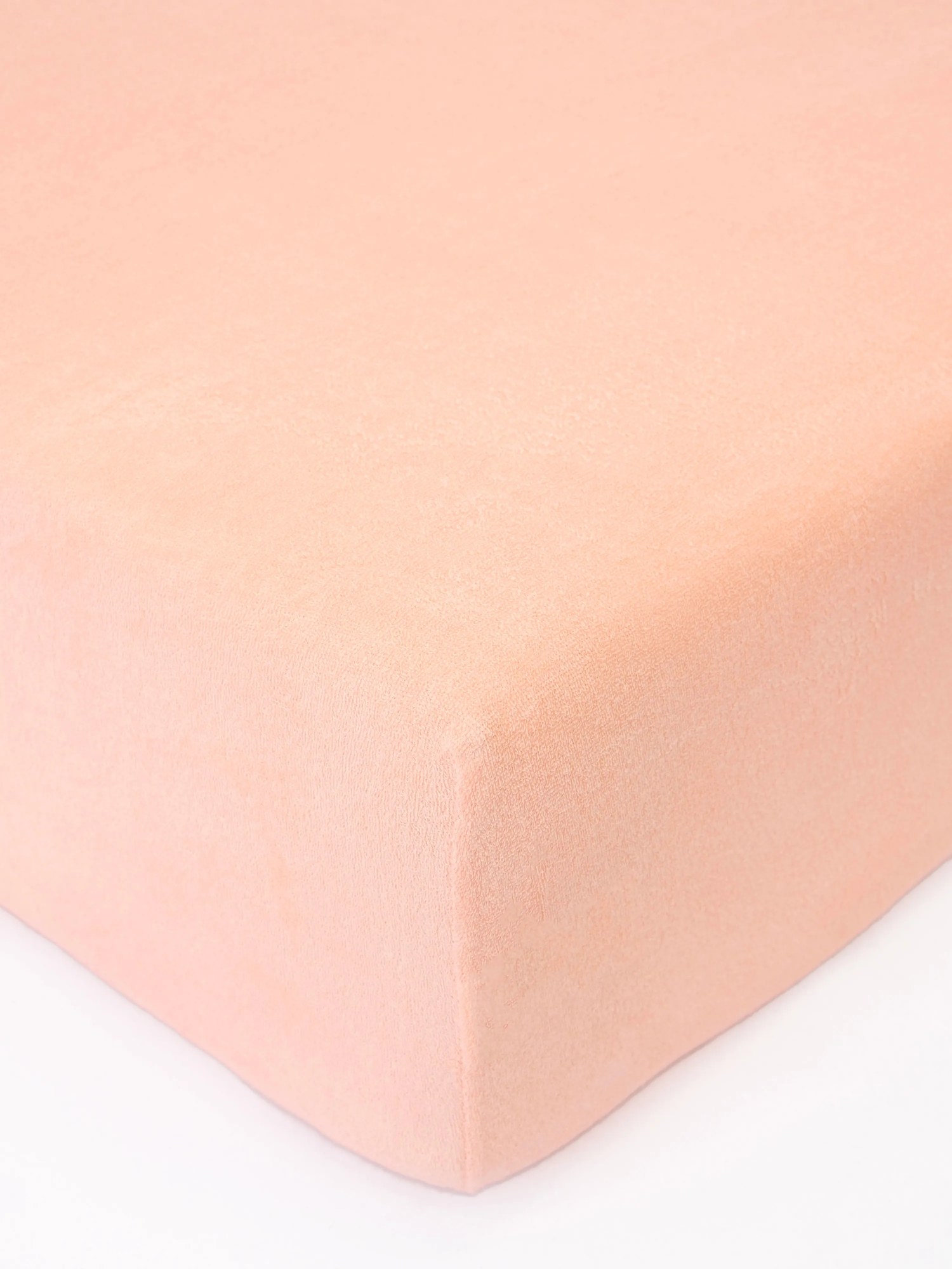 Froté plachta do postieľky 60 × 120 cm - lososová