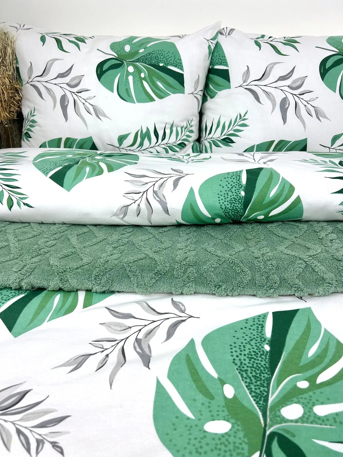 INTERMEDIC SK Posteľná obliečka Flanel Lístie 140x200/70x90 cm